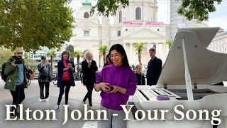 Piano Magic On The Streets | Elton John - Your Song By YUKI PIANO