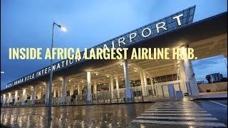 Inside the Hub of Africa Largest Airline. Addis Ababa, Bole International Airport. #Ethiopian.