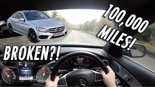 100,000 Mile Mercedes C-Class DRIVING POV/REVIEW