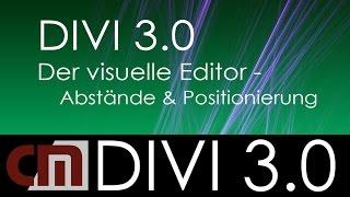 Divi 2016 - Der visuelle Editor - Abstände & Positionierungen
