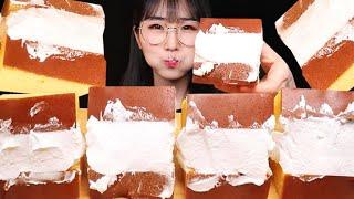 ASMR 생크림 빵빵한 카스테라 먹방! Cream Castella MUKBANG | DESSERT EATING