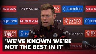 Prickly Mitchell reflects on crushing Pies loss I Hawthorn Press Conference I Fox Footy