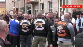 Hells Angels deltog i stor Bandidos begravelse