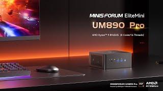 Minisforum| UM890 Pro: High Performance Mini PC Powered by AMD Ryzen™ 9 8945HS