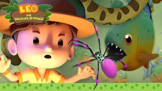 ️ SPOOKY ANIMALS!  Vampire Bat, Snake, Reptiles & More! | Leo the Wildlife Ranger | Kids Cartoons