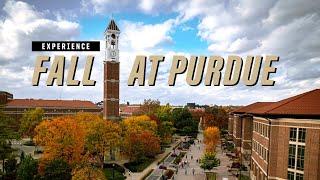 Experience the beauty of Purdue University's campus during fall