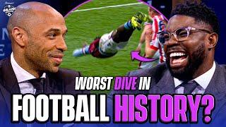 Micah Richards gets trolled for the WORST dive in football history! | UCL Today | CBS Sports Golazo