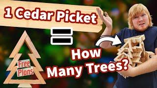 30 Cents Per Tree! FREE Plans Included. Christmas Woodworking Project