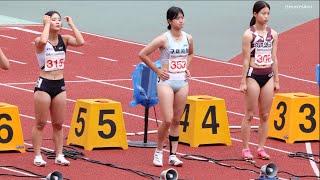 U20 여자부 100m 결승- 제24회 한국 U20 육상경기선수권대회.정선 종합운동장.240623