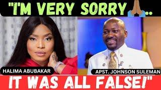  APOSTLE SULEMAN VINDICATED AS HALIMA ABUBAKAR CONFESSES AND APOLOGIZES : " IT WAS ALL LIES ..."