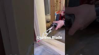 Useless Milwaukee sawzall blade. #diy #showerwalls #diyshower #tools