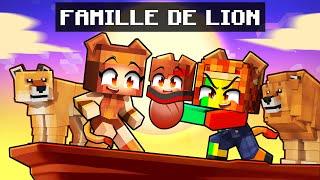 Adopté par une Famille de Lion sur Minecraft !