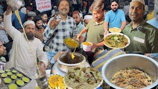 Ramadan  in Jaipur Ramganj Bazaar Aman Haleem Rajju Pulao MM Khan Nihari Molana Halvai Gulab Jamun