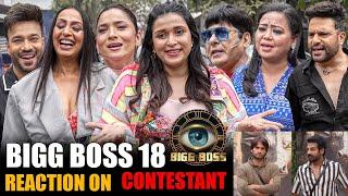 Celebrities  Reaction on Bigg Boss 18 | Vivian Dsena, Karan Veer Mehra,