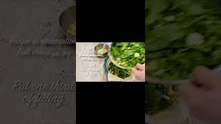 Easy yummy spinach pie in minutes.Вкуснейший шпинатный пирог быстро и легко. #youtubeshorts