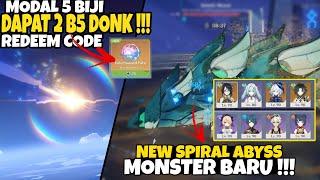 Redeem Code - Modal 5 Biji IF Dapat 2 B5, New SPIRAL ABYSS | Genshin Impact 4.4