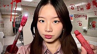 [ASMR] Mean Girl Does Your Makeup In Haunted School Bathroom