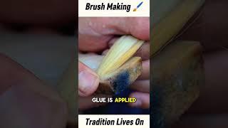 Crafting Brush from a Bamboos and cat hairs