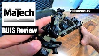 MaTech BUIS rear sight Back up Irons U S  Army USGI Gear