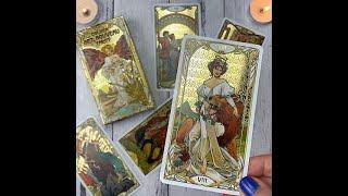 #塔羅牌開箱： Golden Art Nouveau Tarot 黃金新藝術塔羅牌 絕美燙金版