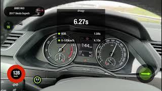 Skoda Superb 2.0 TSI 0-100km/h acceleration (Dragy video)