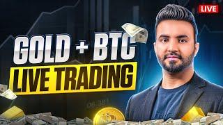 GOLD & BTC Live TRADING | XAUUSD Trading Live Stream | MSB FX