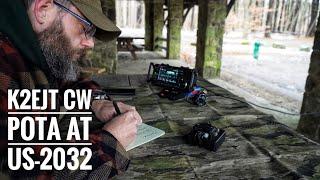 CW POTA at US-2032 with the Icom IC-705