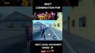 movement speed  headshot character combination in free fire #shortsfeed #tgrnrz #tondegamer #short