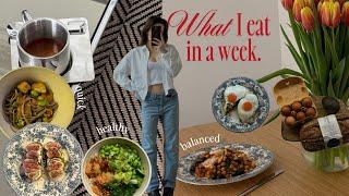 what I eat in a busy week | healthy & balanced recipes