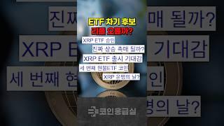 알트코인 ETF 차기 후보 리플 XRP 지금이 진짜 매수 기회일까?
