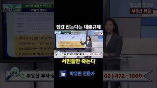 집값 잡는다고 대출규제하면 서민들 내집마련 더 힘들어진다 #팍스경제tv #부동산가이드 #박유란 #아이엠 #주담대 #주택담보대출 #내집마련 #대출규제