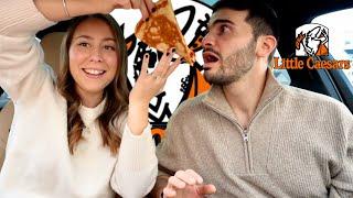 My Italian Husband tries Little Caesars Pizza!!