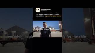 This random interview with Elon musk helped him to improve his space shuttle