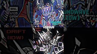 Soundwave (idw) versus drift (idw) #transformers #soundwave #drift