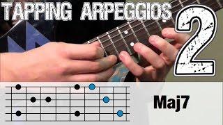 Guitar Tapping Lesson #2 | Full Arpeggios 7th chords