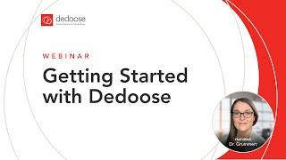 Getting Started with Dedoose 10 | Webinar 2025 | Qualitative and Mixed Methods Analysis