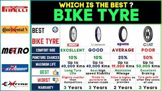 ️ Best Bike Tyre Brands 2024: MRF vs CEAT vs Michelin vs Apollo - Top Two-Wheeler Tyres!"