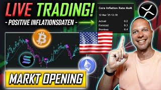 LIVE Trading -  Markt Opening | Positive Inflationszahlen! BULLISCH?