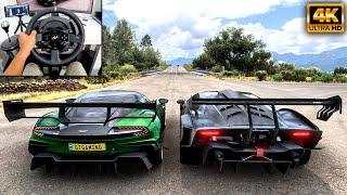 Aston Martin Vulcan & Lamborghini Essenza | Forza Horizon 5 | Thrustmaster T300RS gameplay