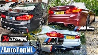 BMW M5 F90 Exhaust Sound | STOCK vs COMPETITION vs AKRAPOVIC by AutoTopNL