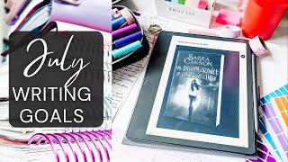 JULY WRITING GOALS  Camp Nano, Editing, & Starting My Serial!!