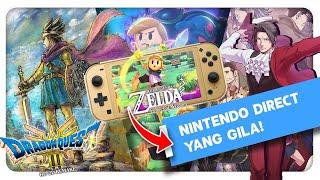 Nintendo Direct Gila! Switch Lite Baru! Zelda Baru! sampai Dragon Quest 3 HD2D! | #Gamenow