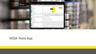 Take myVEGA on the go with the VEGA Tools app