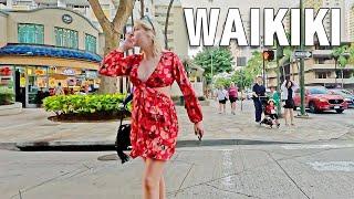 HAWAII WAIKIKI ‍️Walking on KUHIO and KALAKAUA AVENUE #vacation #travel #walkingtour