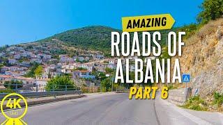 4K Beautiful Roads of Albania - Scenic Drive Video for Indoor Cycling | Treadmill Exercise - Part #6