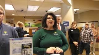 Horizon CEO Beverly Boling talks about her credit union before Friday's ribbon cutting.