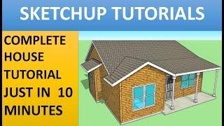 SKETCHUP TUTORIAL|| TINY HOUSE DESIGN