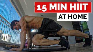 15 Min HIIT | Fat Burning Home Workout (No Equipment Required)