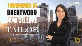 Tailor Townhomes by Marcon Homes in Brentwood, Burnaby. Don't miss out on these live/work homes!