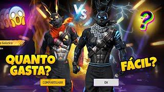 PEGANDO OS 2 COELHÃO!! TÁ FÁCIL? QUANTO GASTA? EVENTO TOKEN ROYALE FREE FIRE, COM COELHO CIBORG FF